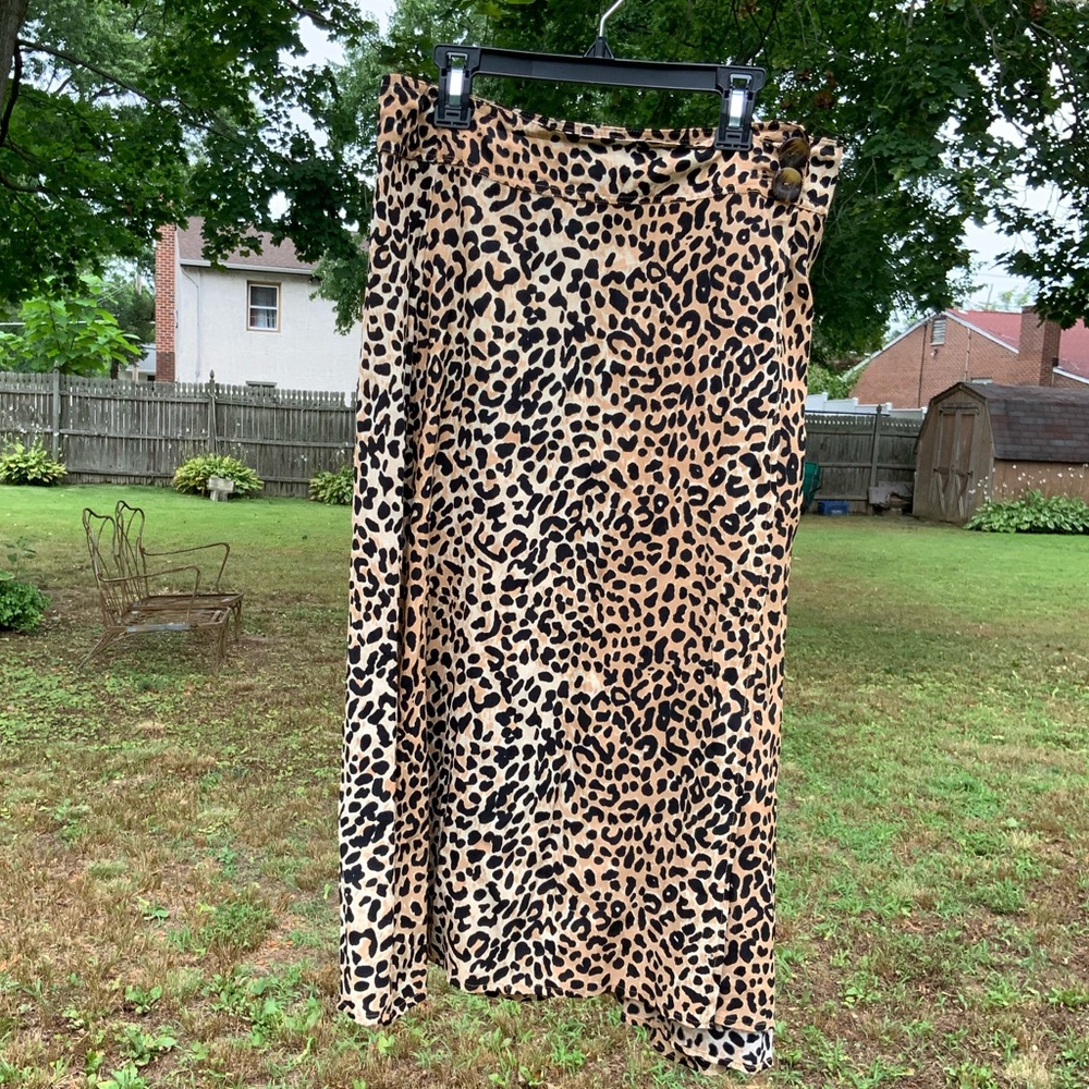 Anthropologie cheetah print dress size 8